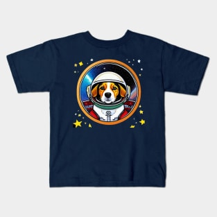 Beagle Dog in Space Kids T-Shirt